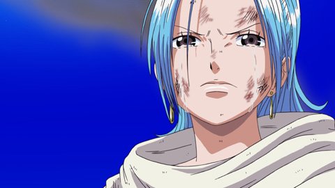 (23/35) of the SH's involvement. However, Luffy realizes that this will not be enough--the reality is that Crocodile will not stop regardless of the revolution's actions, unless he is stopped directly. Luffy insists that Vivi is beyond the point of only risking her own...