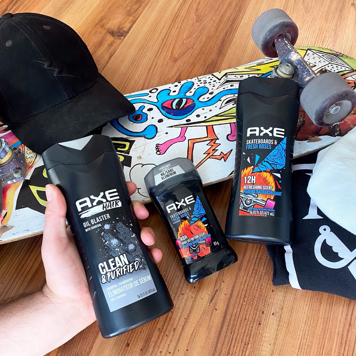 TheXYStuff's tweet photo. 🎉 New #XYStuffClub Alert! We've partnered up with @AXE to bring you the new Skateboards &amp; Fresh Roses line. Curious to try this new scent? 🛹🌹#AXESmellReady 

APPLY NOW: https://t.co/5MdoNhkkJI

#FreeProduct #FreebiesCanada #AXE https://t.co/hLRthSYfdO