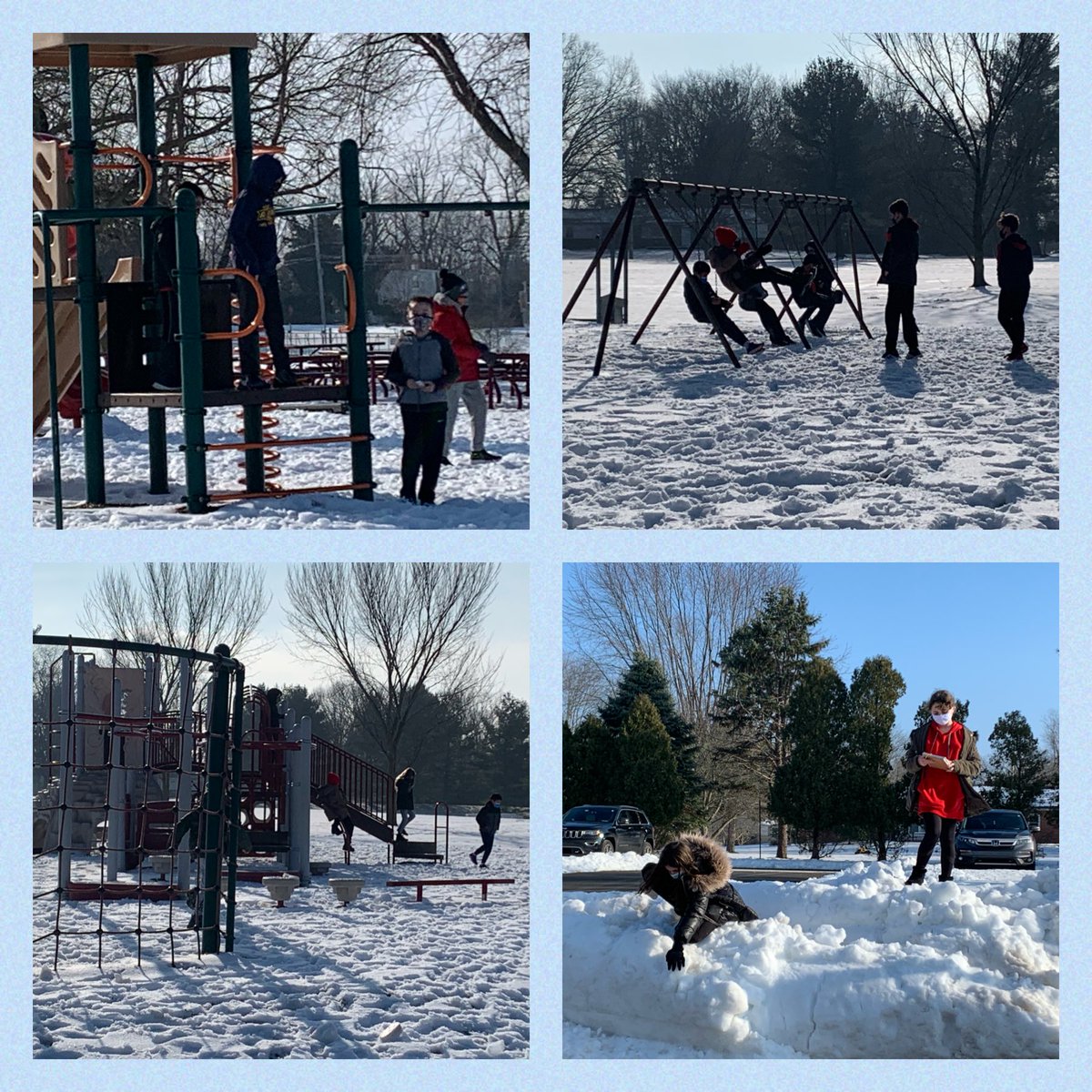 Recess is even more memorable in the snow!!! ❄️ ⛄️ <a href="/CBWarwickElem/">Warwick Elementary School CBSD</a>