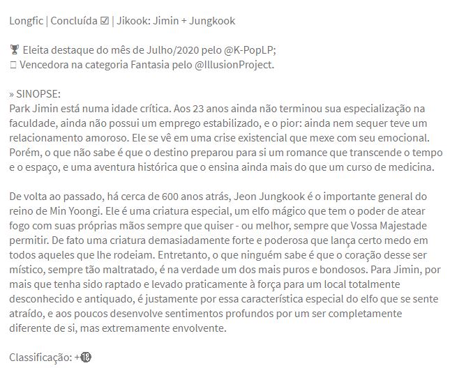 jikooksquish's tweet photo. ✘ Fanfic Jikook ✘

→ Título: Celestial Healer
→ Escrita por: @joanabachmann_
→ Link: https://t.co/BlE3qddxK6
→ Trailer: https://t.co/OOq79ZarJt
→ Concluída

#bts #jikook #kookmin #fluffy #longfic https://t.co/IHgr7EGbp4