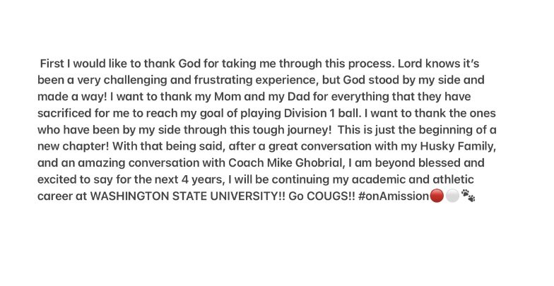 New Beginnings🙏🏾
#GoCougs ⚪️🔴🐾
<a href="/NickRolovich/">Nick Rolovich</a>