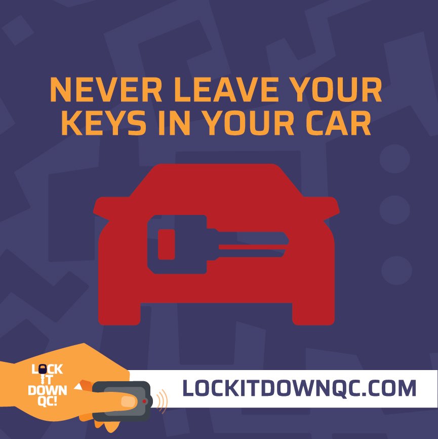 DavenportPolice's tweet image. If it’s visible in your vehicle, there’s a risk it could be stolen. Remove your key from your vehicle and always #LockItDownQC! Make sure you keep the property inside your vehicle hidden, such as cell phones, phone chargers, and other electronics.