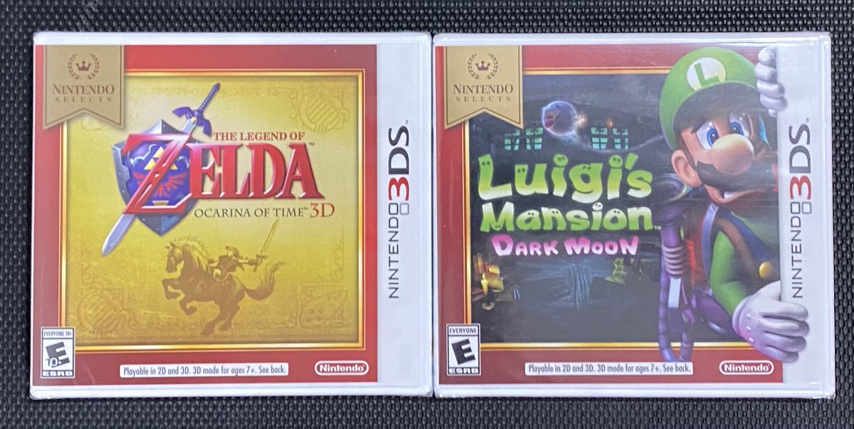 vidgamesmonthly's tweet photo. RT + follow @vidgamesmonthly for your chance to win a SEALED copy of The Legend of Zelda Ocarina of Time &amp; Luigi's Mansion Dark Moon for the 3DS. Winner(s) randomly selected on Xmas. Tag a friend for bonus points

750 RTs = 2 winners
1,250 RTs = 3 winners

https://t.co/UOAunnQSTk https://t.co/h68bOcZaq8