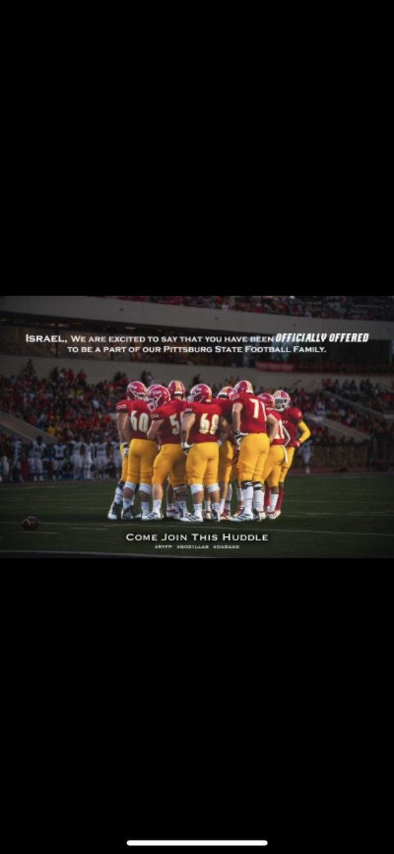 #AGTG after a great talk with <a href="/patcashmore/">Coach Cash</a> I’m blessed to receive a offer from Pittsburg state.