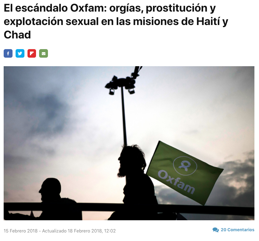 RealRodrigoPolo's tweet photo. Así es, Juan Alberto Fuentes Knight, el fundador de Semilla, dirigía OXFAM, una ONG de causas muy loables, señalada de efectuar orgías hasta con menores:
https://t.co/hJalZkpUBf https://t.co/aQwUA5QYjM