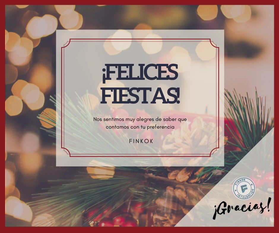 finkok's tweet photo. Estas fechas sabemos que son especiales para todos, esperamos que reine la paz y magia en sus hogares. Les deseamos de corazón, ¡Felices Fiestas!

#felicesfiestas #Finkok #Feliznavidad #christmas #newyear2021 https://t.co/A4uEQ5Z9GU