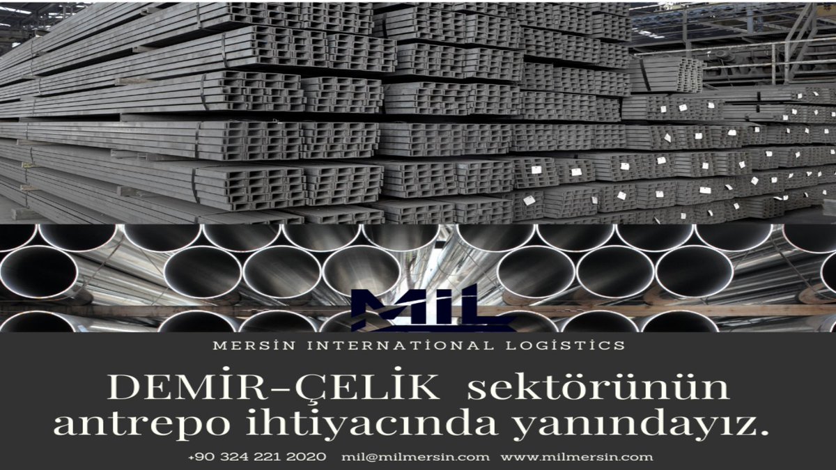 Milmersin's tweet photo. We stand by the storage needs of the iron and steel industry. #mersin #international #logistics #warehouse #antrepo #bondedwarehouse #gümrüklüantrepo #logistik #depolama #ithalat #ihracat #transit #export #import #steel #iron #industry #demir #çelik https://t.co/xxtFS11DYb