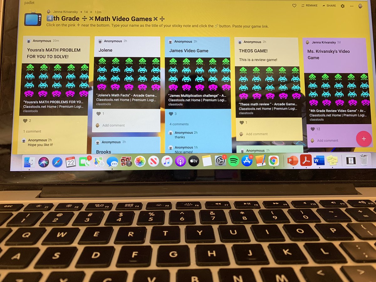 mskrivansky's tweet photo. 4th graders OR video game designers? 🎮👾 Ss planned, designed and coded their own games to review math concepts we’ve learned so far this year!! @LinkedAtLincoln https://t.co/ttYx87Dcc2