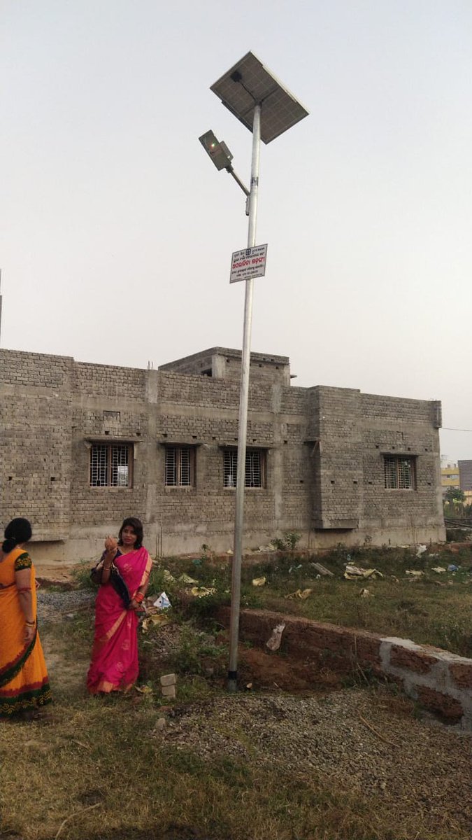 AprajitaSarangi's tweet photo. Am very happy to facilitate installation of a large number of solar lights in different areas in my Bhubaneswar Constituency. Am grateful to various private institutions who accepted my request &amp; made CSR funds available. Work is on. Lighting up lives around us is the agenda. https://t.co/zvtKUO6lBU