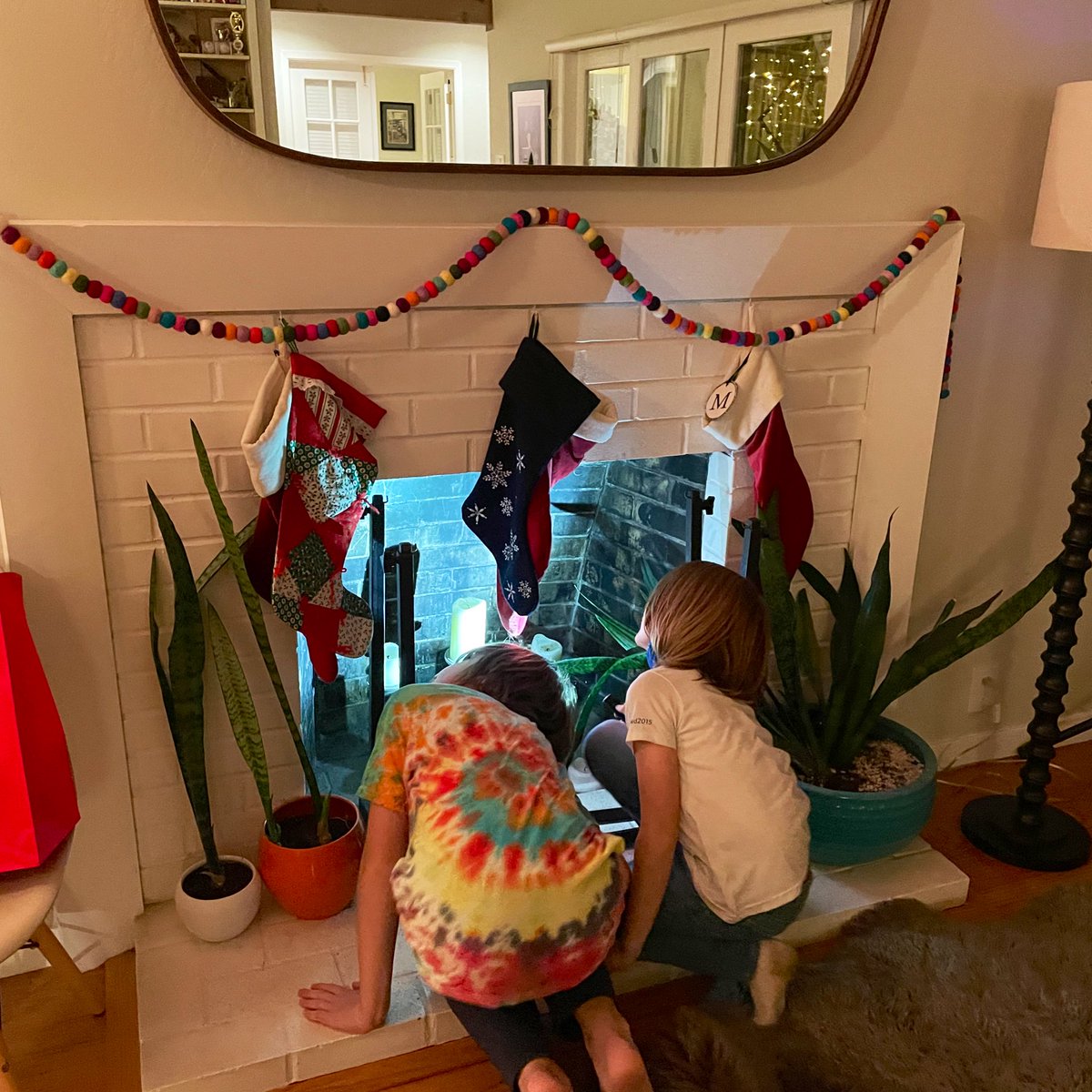 SpencerRobot's tweet photo. Come on, @MilesRobotJr let’s see what’s in the chimney. https://t.co/rOStsLqSLH