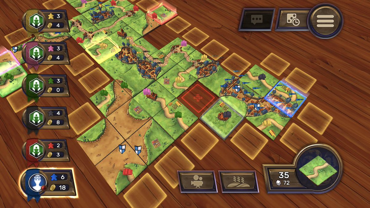 ちび カルカソンヌ アプリ 絵が繋がるようにタイルを並べていくゲーム 羊と花畑で簡単なルールを知っていたので チュートリアルなしでプレイ ミープルを置くタイミングがまだ掴めず 最終的な得点計算で最下位に 1 6人 Android640円 290円