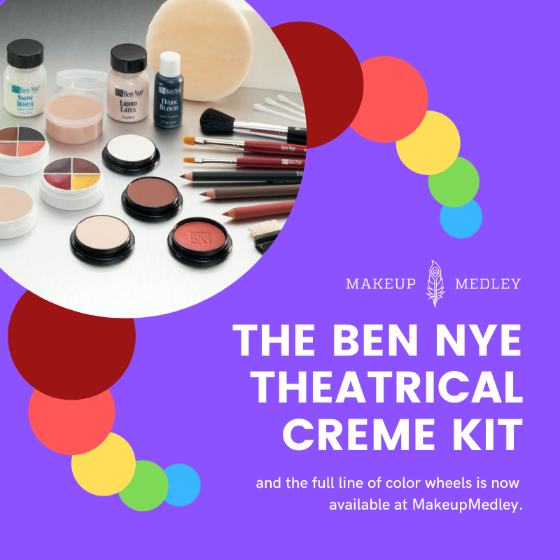 PNTALive's tweet photo. Hone in on your theatrical makeup skills during quarantine with our Ben Nye’s Theatrical Crème Kits and their full line of color wheels! They're all available at https://t.co/sI07eUU70t 💄
#makeup #bennye #theatricalmakeup #makeupmedley #pnta https://t.co/khBWujinP8
