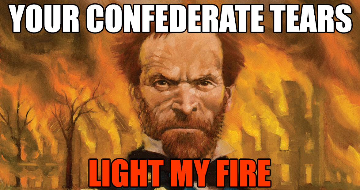 MarchToTheBlue's tweet photo. When Republicans whine about General Sherman, they're telling you what they truly believe:

WHITE PROPERTY > BLACK LIBERATION. https://t.co/qvpxRS0gkm