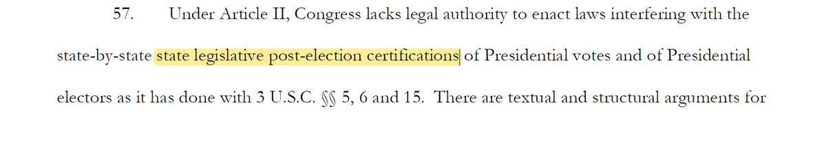 It's like they genuinely believe they can make "legislative post-election certifications" a thing if they just use the phrase enough times.
