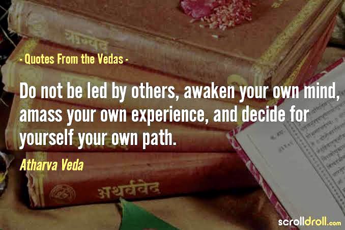PrakashShriRSS's tweet photo. #Wednesday #wednesdaythought #WednesdayMotivation #WednesdayVibe #WednesdayFeel #AtharvaVeda #Vedas #morningvibes https://t.co/lv8XpDoueS
