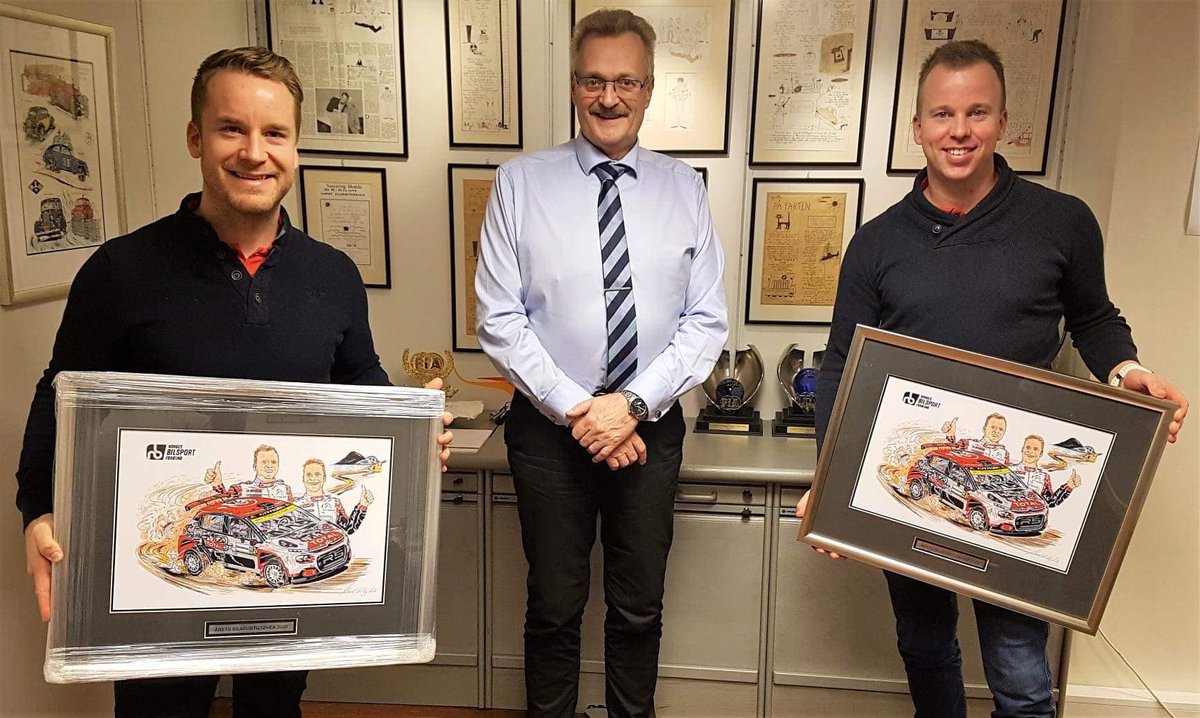 MadsOstberg's tweet photo. Today we were invited by the president of the Norwegian ASN to receive our prizes after being awarded "Norwegian Motorsport Athletes of the year" in november 🏆 Takk til Norges Bilsportforbund for denne æren 🙏 https://t.co/uDQOv1FPwd