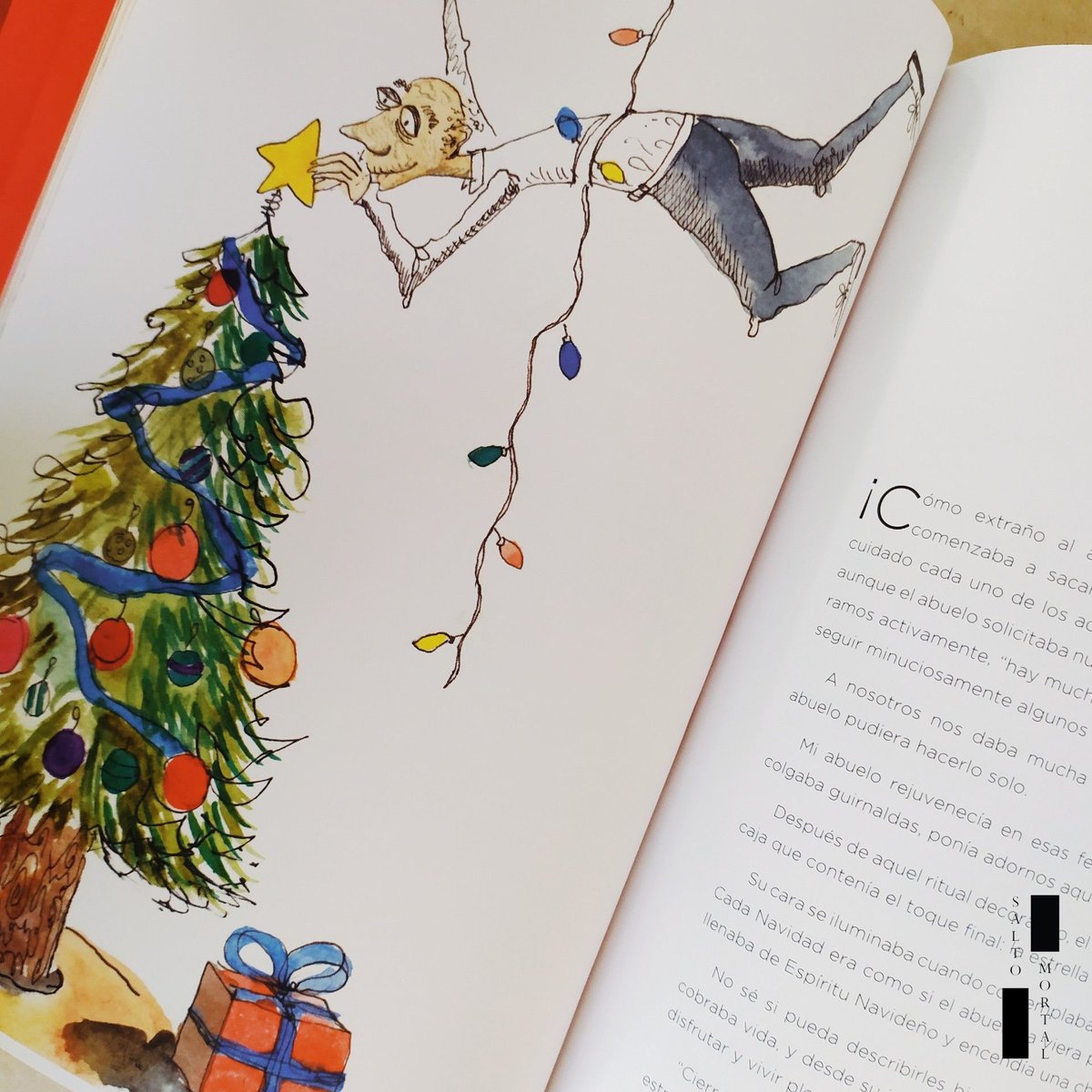 ESaltoMortal's tweet photo. La literatura se manifiesta en diversos lenguajes en búsqueda de lo profundo. Agradecemos a nuestros ilustradores, quienes, de una manera preciosa complementan estos cuentos navideños. https://t.co/F47oH3bXl8 https://t.co/KKricBK0gQ