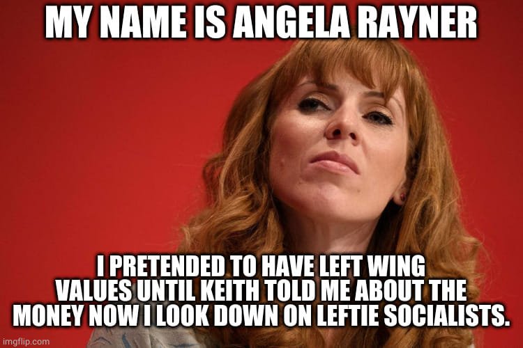 MiaSertima's tweet photo. @AngelaRayner @UKLabour should come with a WARNINGβΌ
You stabbed your very best organisers and Campaigners in the back. Now they are Campaigning to get rid of you and your Leader.
#LabourLeaks
#StarmerOut https://t.co/D9vSkl8mQM