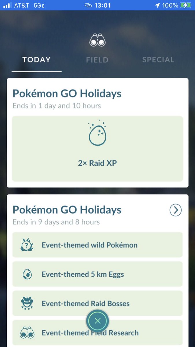 cloudtopper's tweet photo. @NianticHelp My today screen shows a 2x xp raid bonus is in effect, but I received 13K dp from a tier 5 raid, not 20K. Is this a known problem? https://t.co/yZO2qVu8Ue