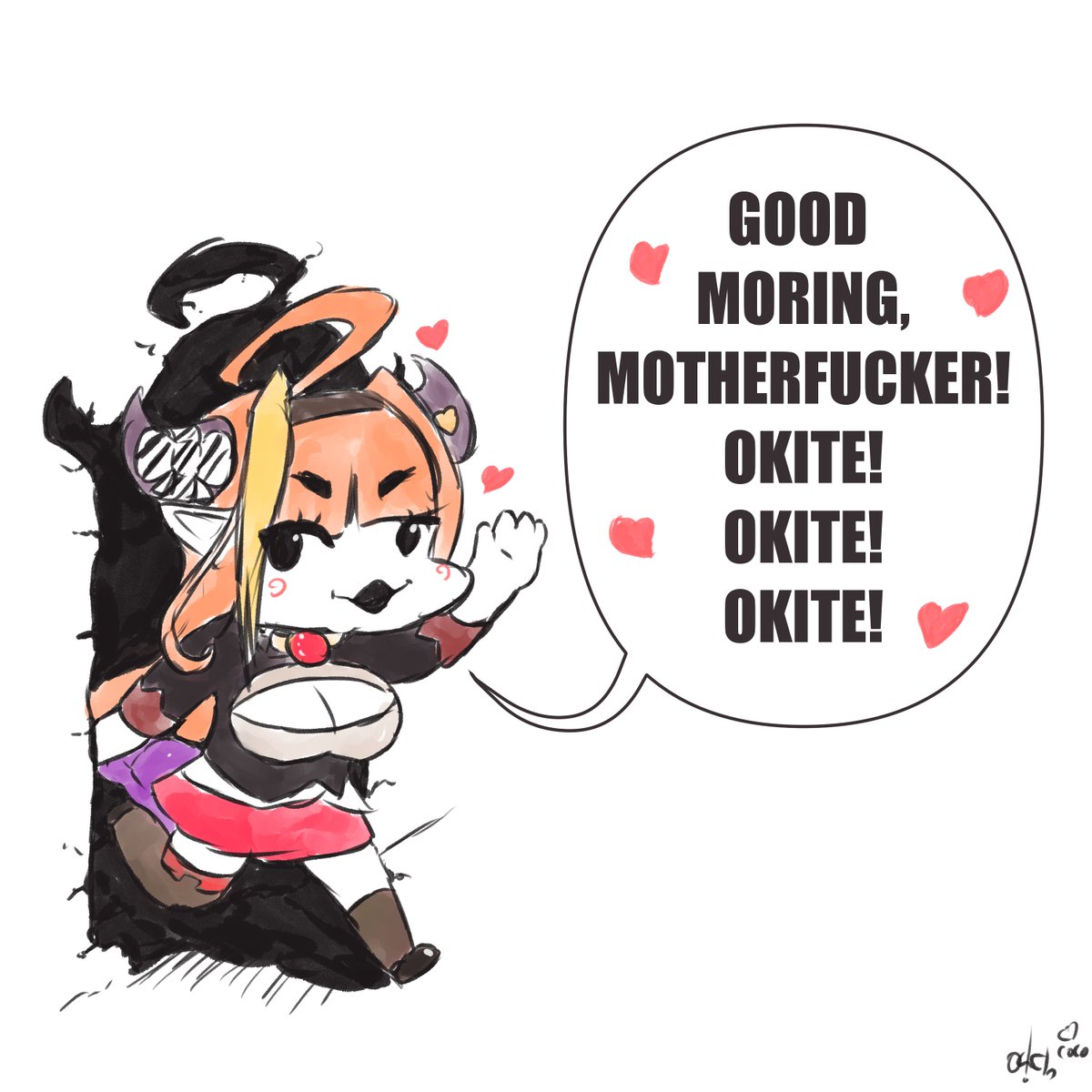 #桐生ココ #たつのこ #みかじ絵 #KiryuCoco #WeloveyouKaichouCoco
GOOD MORNING, MOTHERFUCKERS! LOVE YOU ALL!!! Love Kaichou