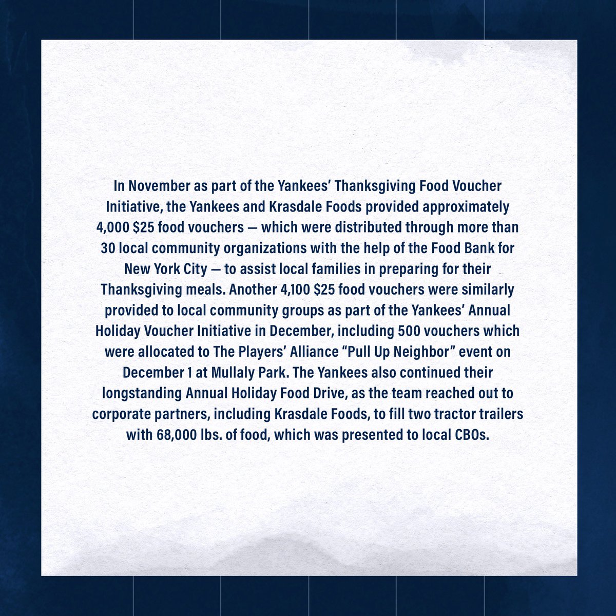 Yankees's tweet photo. Statement from the New York Yankees: https://t.co/qRYl8D067s