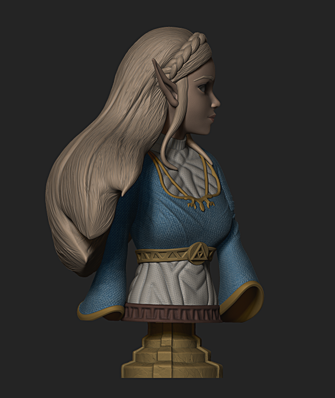 Inspyr3d_OG's tweet photo. I just released Zelda! This piece was a long time in the making. I did a few new things with her and some old things ( texture) I haven't' done in awhile. What do ya'll think? 

#Zelda https://t.co/p0EbpYOkJz
