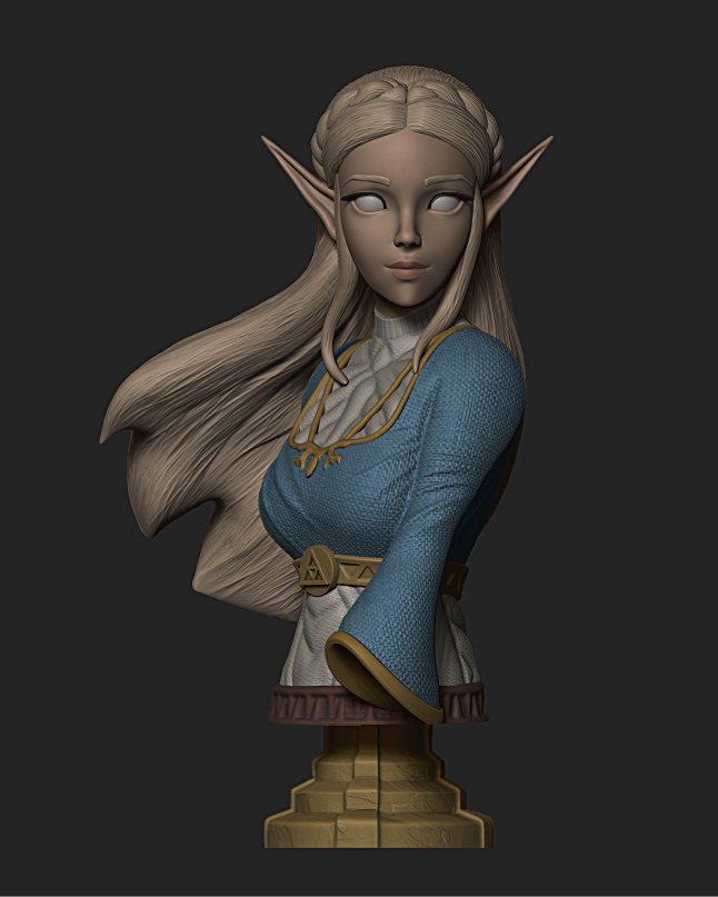 Inspyr3d_OG's tweet photo. I just released Zelda! This piece was a long time in the making. I did a few new things with her and some old things ( texture) I haven't' done in awhile. What do ya'll think? 

#Zelda https://t.co/p0EbpYOkJz