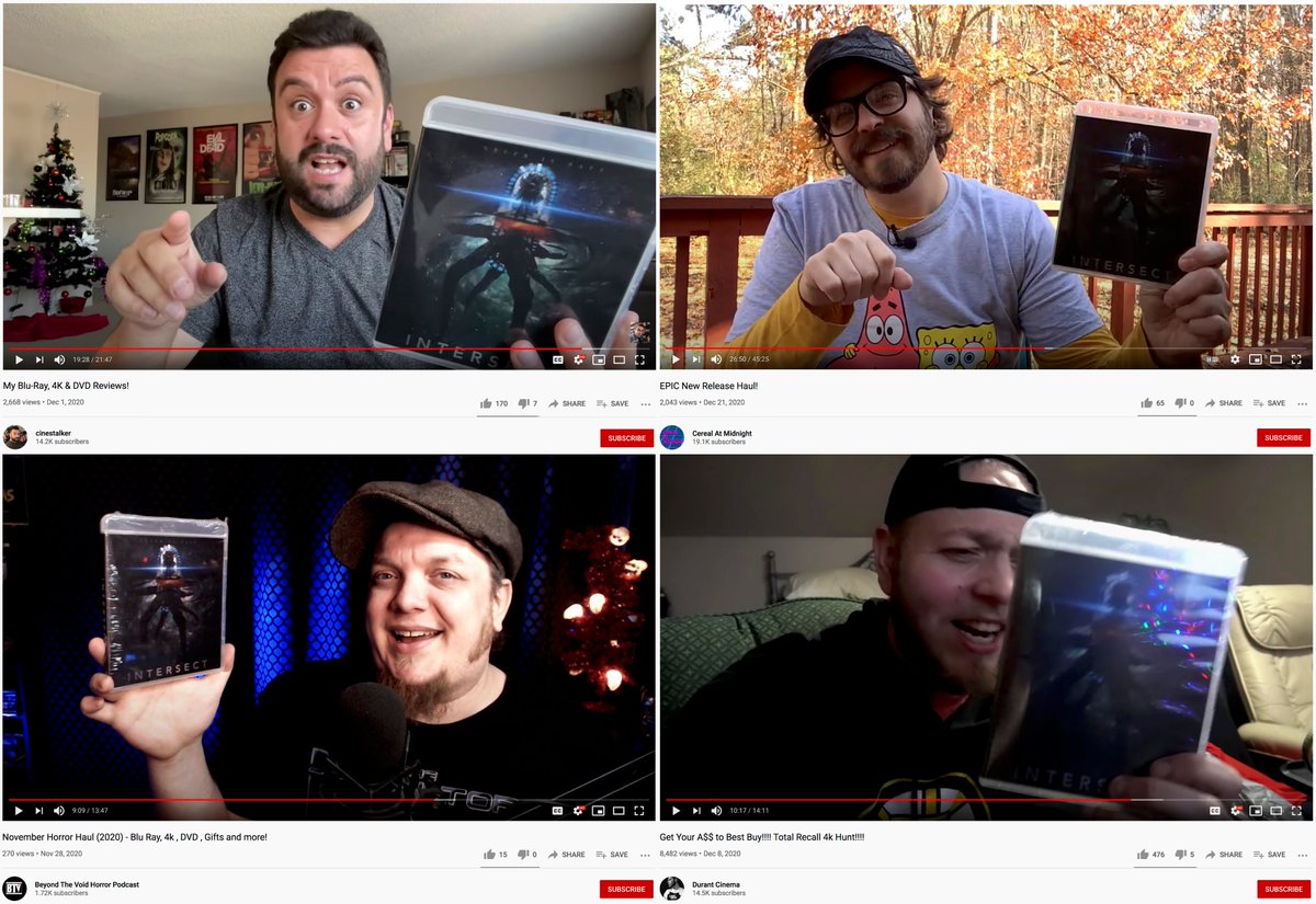 Heroes of #physicalmedia! Keeping the dream of young filmmakers alive - that some folks still want to hold a copy of your movie in their hand, as well as their collection.
Follow these guys to stay up to date on #bluray releases!
Visit IntersectTheMovie.com to grab your copy!