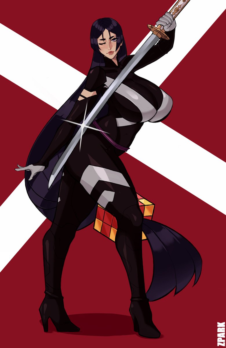 Raikou in various Psylocke costumes 🦋

Commission work for <a href="/wakilover/">NICO's broken glasses</a>