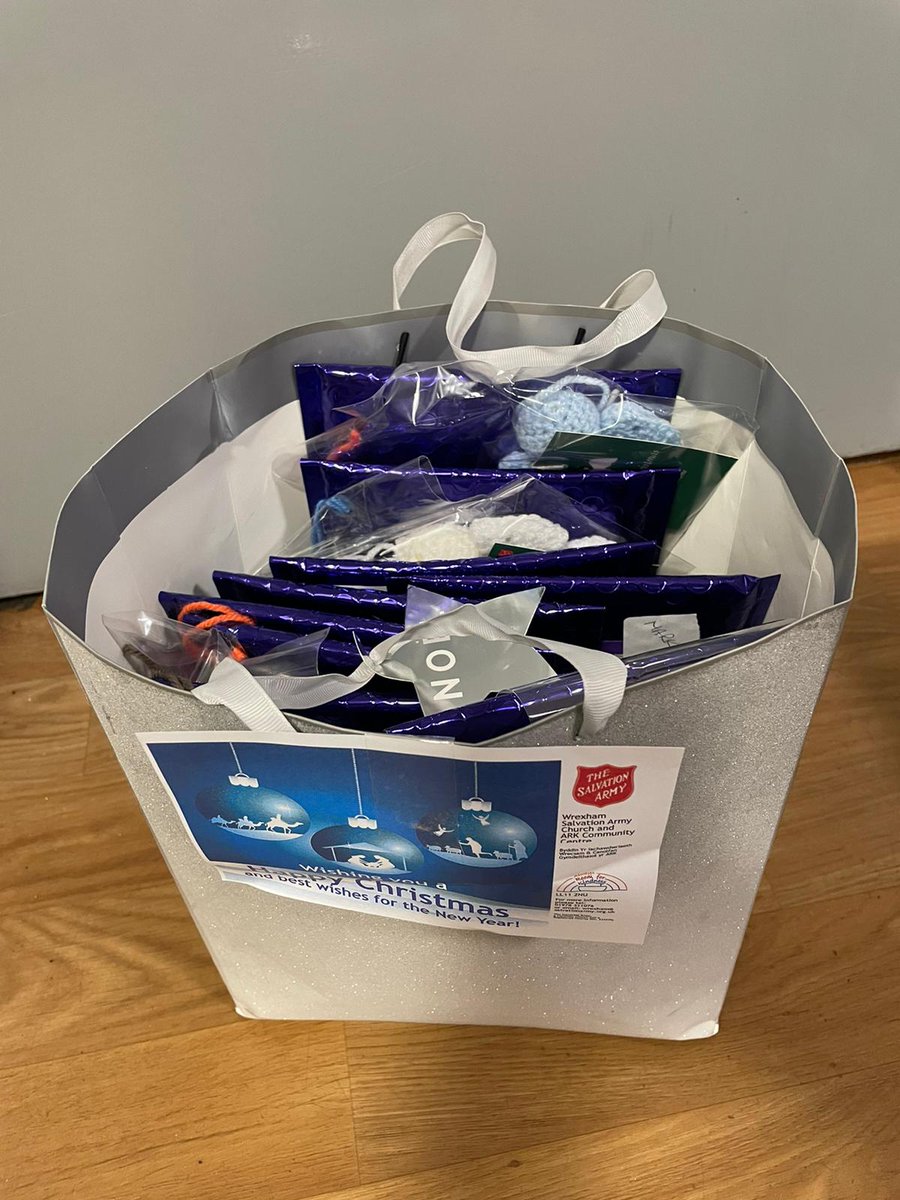 Coed Celyn Rehabiltation Unit Wrexham were thrilled to receive such kind festive donations from the Salvation Army. A massive thank you on behalf of our MH Rehabilitation Services such kind gestures really lift spirits 🎅🎄🎁