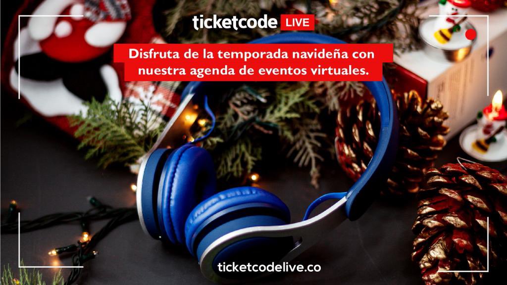 TicketCode's tweet image. Se acerca la #Navidad 🎄, una como ninguna otra que hayamos vivido antes, por eso, los invitamos a disfrutar desde casa realizando actividades que no pongan en riesgo su salud, como participar de nuestra agenda de eventos virtuales para la temporada ticketcode.co