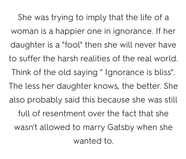Starting with happiness, Taylor references one of daisy’s most recognizable quotes. “I hope she’ll be a fool—that’s the best thing a girl can be in this world, a beautiful little fool.” -Daisy Buchanan