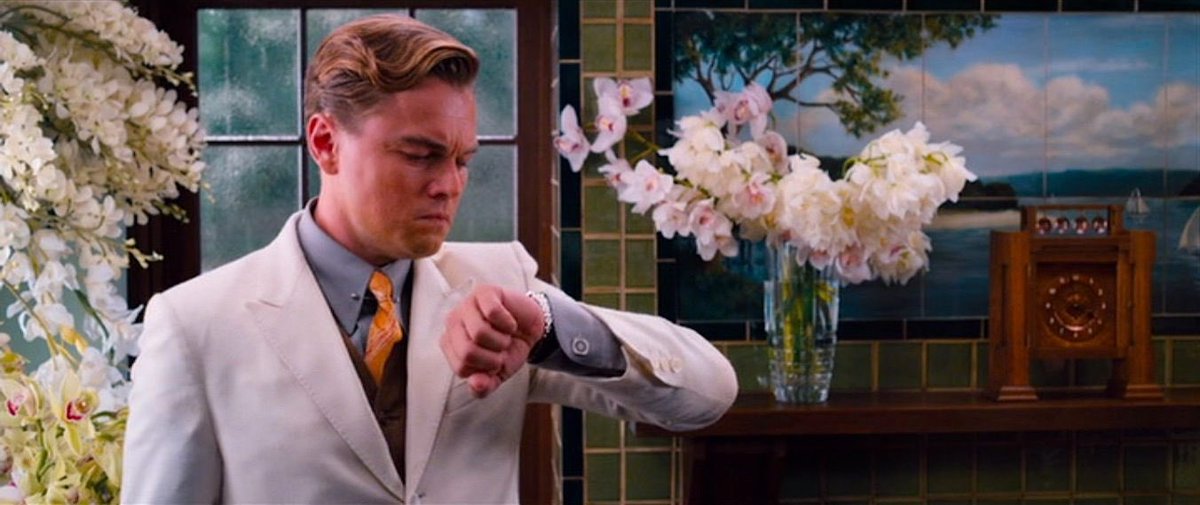 The clock reference in Coney Island is probably my favorite. The clock in the novel symbolizes the passage of time that has passed and the moments Gatsby wants back. He spent 5 years without Daisy and he would do anything to rewind time and do things differently