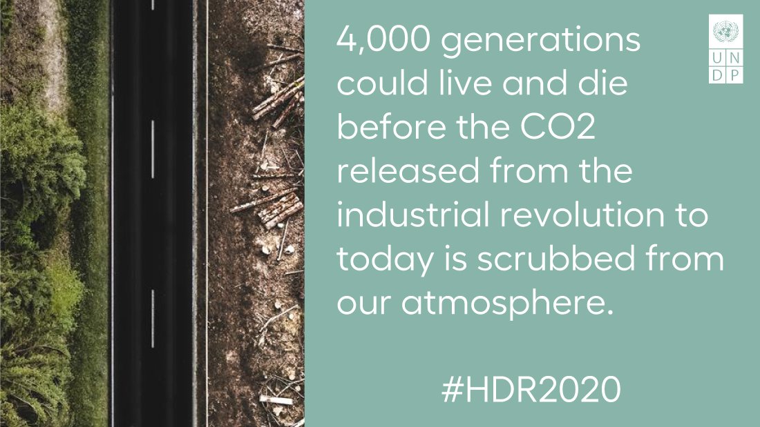By adjusting the #humandevelopment index to include 2 more elements: a country’s CO2 emissions &amp; its material footprint, the index shows how #globaldev wd change if both the wellbeing of ppl &amp; the 🌐were central to defining humanity’s progress. #HDR2020 👉 hdr.undp.org/en/2020-report
