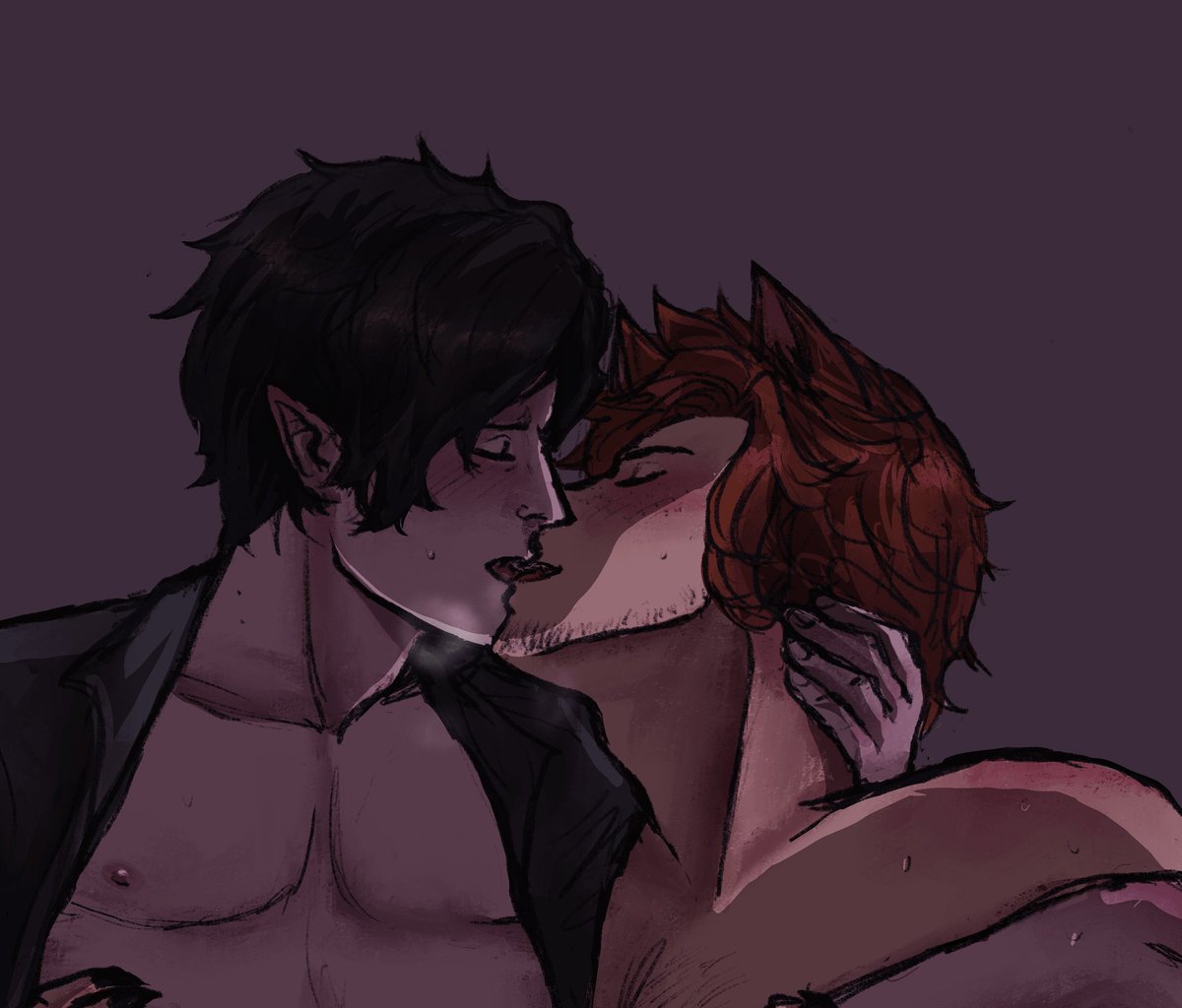 ghiralewd's tweet photo. Happy Sylvbert Santa @SilverdriftXIII !!!
Hope you like my gift. AU where Sylvain is a werewolf and Hubert a vampire.
#sylvbertsanta #sylbert #sylvbert
https://t.co/H4NbyRiqIh https://t.co/vDga4gB692