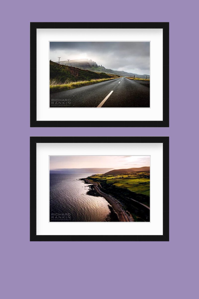 I can’t wait to hang these two pieces because they are beautiful and of substance, but also cuz of the story they tell. This is a road trip! I feel the forward motion and the adventure & romance of the road. OM Road has me literally lurching forward in excitement.  @RRankinPhoto