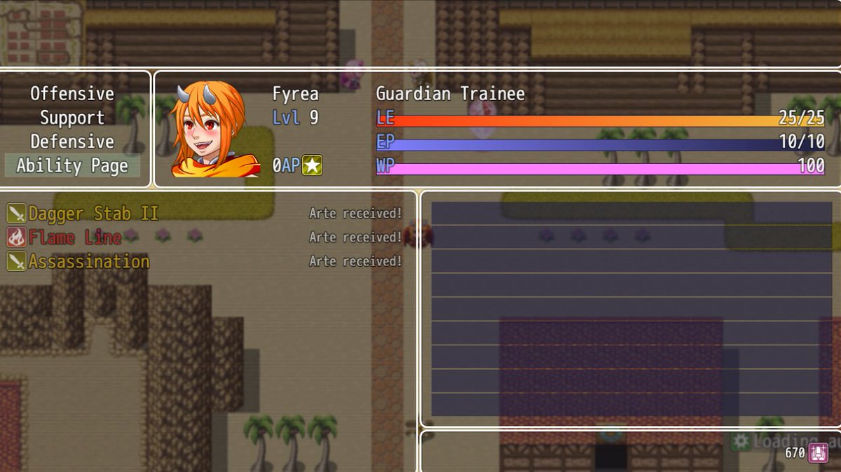 DaraneyS's tweet photo. Hey everyone!
Aside from the whole stat balancing,
I'll also add new stuff to the game.
For example elemental skill colors like you
can see in this screenshot here.
More information will follow!
#indiedev #IndieGameDev #rpgmaker #gamedev #jrpg 
#videogame #Steam #RPG https://t.co/QCtIVUwmB6