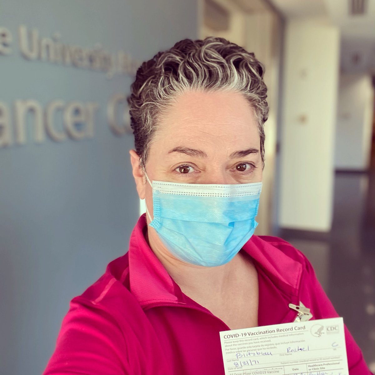 Rachel Blitzblau (@rachelblitzblau) on Twitter photo First vaccine done. Feeling grateful & hopeful. #CovidVaccine #trustscience <a href="/DukeRadOnc/">Duke Radiation Oncology</a> <a href="/DukeCancer/">Duke Cancer</a> First vaccine done. Feeling grateful & hopeful. #CovidVaccine #trustscience <a href="/DukeRadOnc/">Duke Radiation Oncology</a> <a href="/DukeCancer/">Duke Cancer</a>