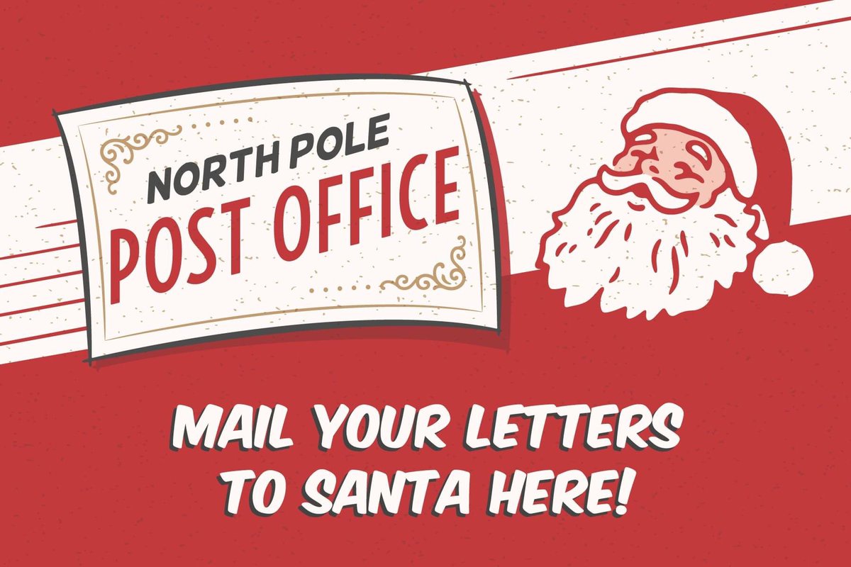 Deadline to mail letters to Santa is Wednesday, December 23, 2020!