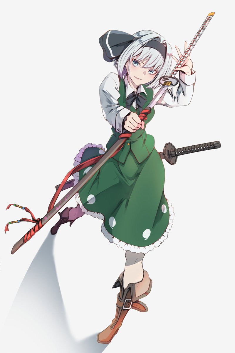 魂魄妖夢 「#2020年自分が選ぶ今年の4枚
今年は家にいる時間が多かったからめっちゃ成長し」|だんぼるのイラスト