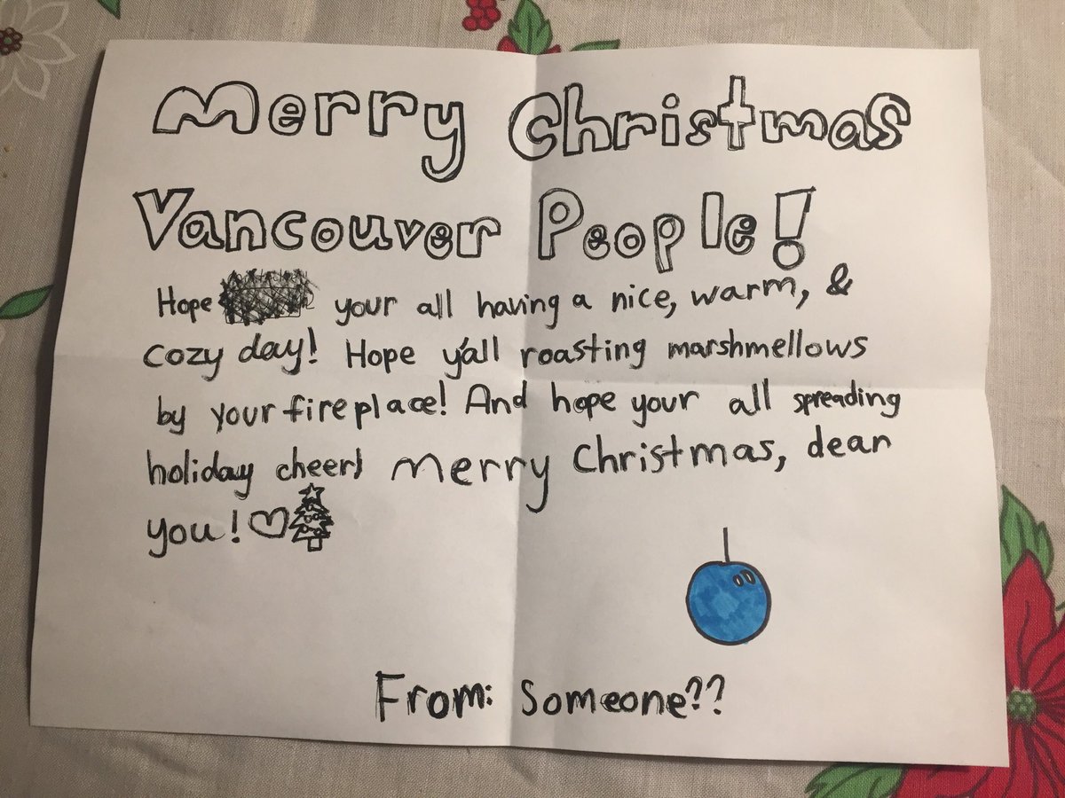 This was just left at my door. Thanks Someone. #yvr #Vancouver #eastvan #christmas