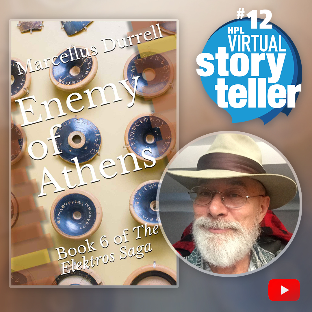 HamiltonLibrary's tweet photo. This week's #VirtualStoryteller is #MarcellusDurrell, who reads from #EnemyofAthens, Book 6 of The Elektros Saga.
Watch on the HPL YouTube channel:
https://t.co/suqrULXal4
#HamOnt #supportlocal #literacy #localtalent #authorreading
Reserve your copies: https://t.co/GVobyljl6I https://t.co/6njYRSH7aw