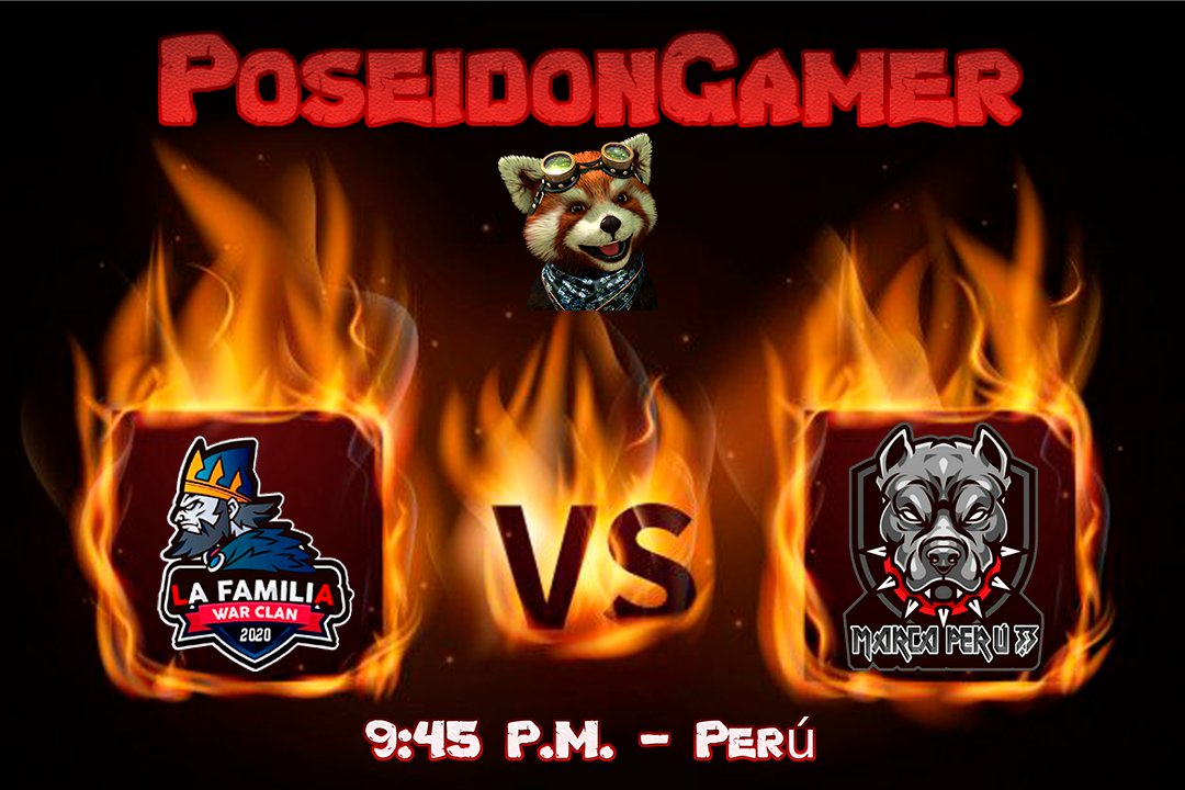 PoseidonGamer9's tweet photo. Hoy tenemos una super guerra amistosa, entre 2 clanes que no se merecen nada de misericordia. 😈 2 clanes que demostrarán su máximo nivel. 😎 Bueno para ser sinceros, eso me dijeron. 😅 Los espero mis queridos #MapacheLovers!! 🥰 https://t.co/m3CmwsUfAn