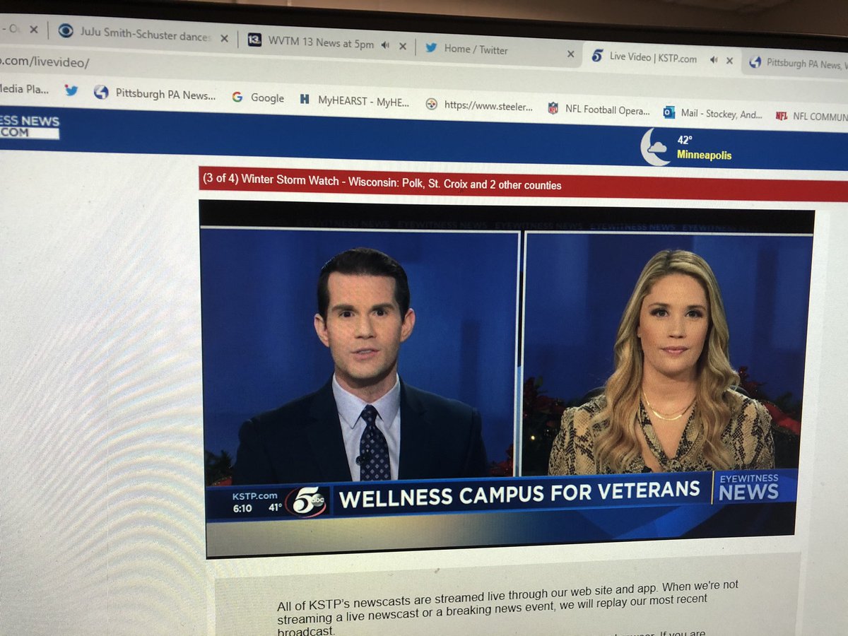 astockeyWTAE's tweet photo. Look who I’m watching on the livestream from my computer from here in Pittsburgh @MattBelangerTV @JackieCainTV #madeinpittsburgh https://t.co/PTh4byvWqY
