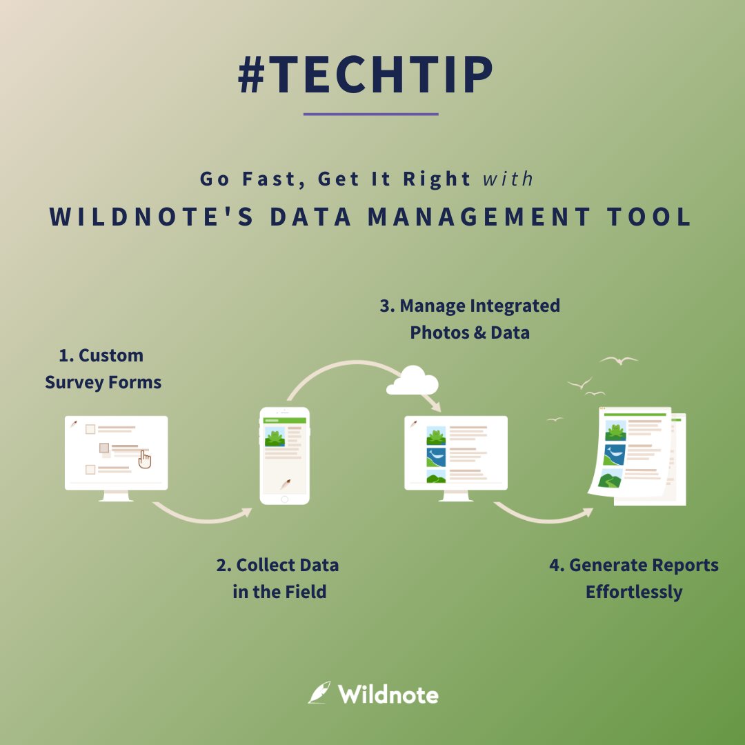 WildnoteApp's tweet image. What you need in data management and when you need it most, you can find it with Wildnote! 📂

Stay organized with Wildnote's Data Management tool where you can manage photos more efficiently, duplicate surveys, upload reference documents, &amp;amp; more! #Wildnote #GoFastDoItRight