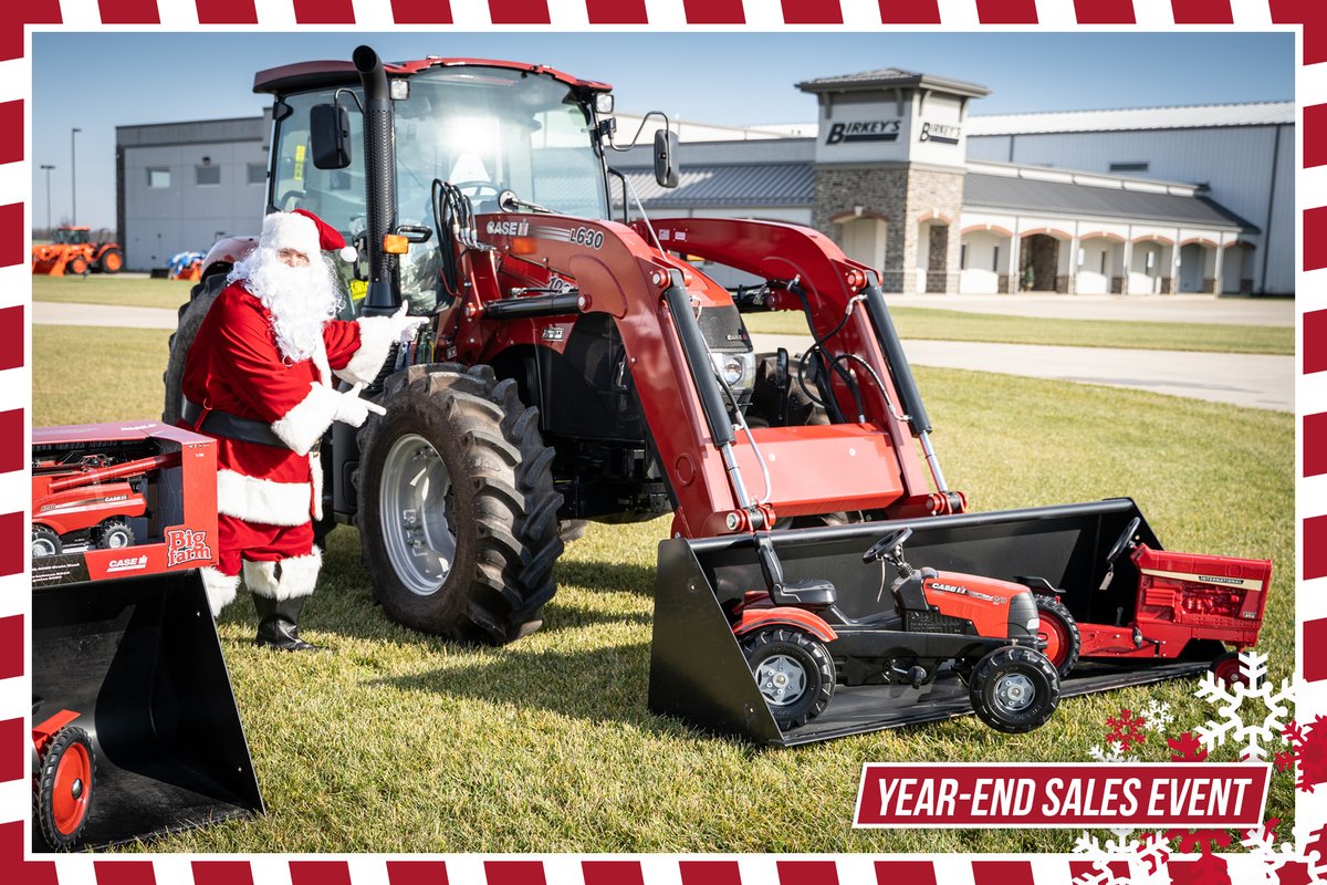 Birkeys's tweet photo. Even Santa needs a Farmall! Take advantage of our sweetened deal with 0% for 72 months on our New @Case_IH Farmall tractors. Browse our inventory of New Farmalls online here: https://t.co/XSXg23e2CG
@fradyboster @dfost85 @MachineryPete https://t.co/FSZqOAann9