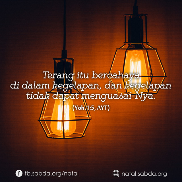 Sang Firman telah datang, dan menjadi terang dalam kegelapan.

#picquote #eReformed #Natal #Firman #Imanuel #terangAllah