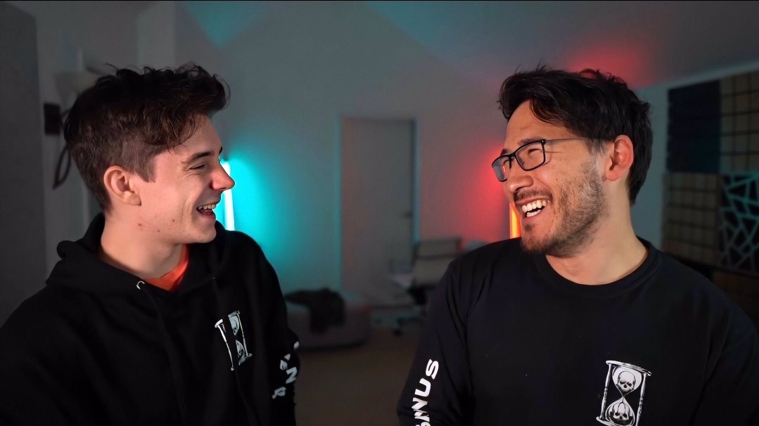 ethan and mark smiling/ laughing with each other a thread