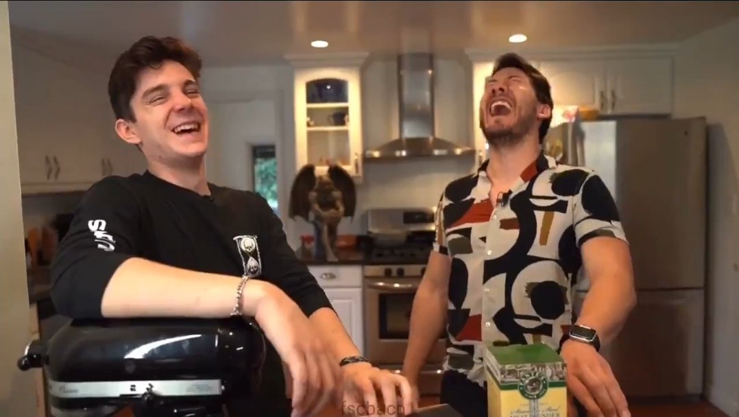 ethan and mark smiling/ laughing with each other a thread