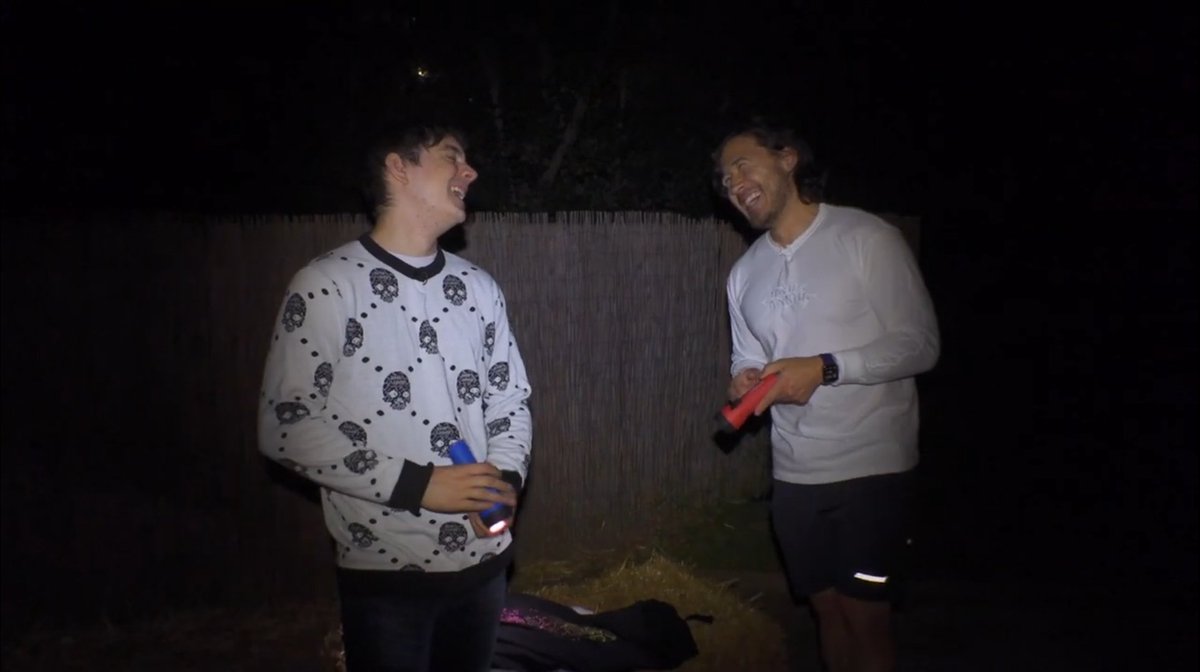 ethan and mark smiling/ laughing with each other a thread